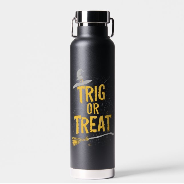 Bouteille D'eau Halloween Math Enseignant Trier Ou Treat School (Avant)