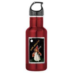 Bouteille D'eau HALLOWEEN Sorcière Vintage