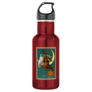 Bouteille D'eau HALLOWEEN Sorcière Vintage