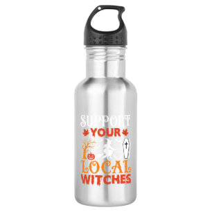 Bouteille D'eau Halloween Soutenez Vos Sorcières Locales Graphique