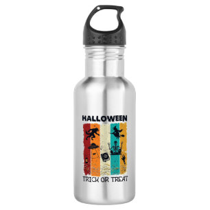 Bouteille D'eau Halloween Trick Or Treat Loup-Garou Sorcière Squel