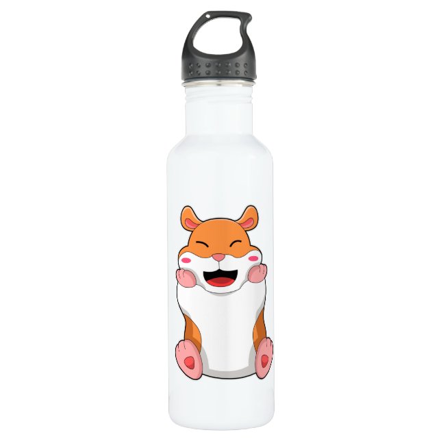 Bouteille D'eau Hamster aux joues rouges (Devant)
