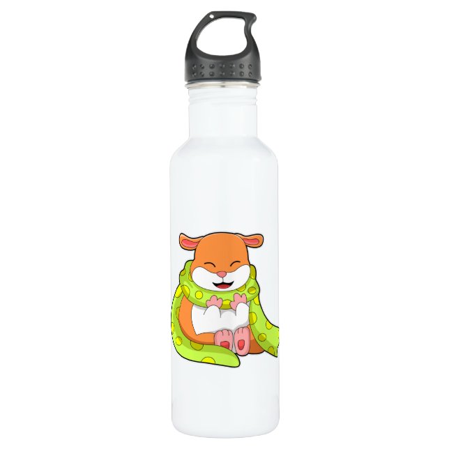Bouteille D'eau Hamster avec Écharpe (Devant)