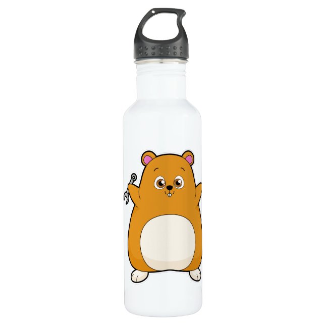 Bouteille D'eau Hamster en mécanique avec clé (Devant)