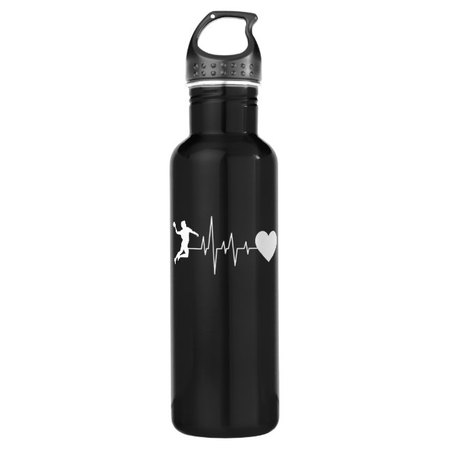 Bouteille D'eau Handball Handball Player Hearbeat (Devant)
