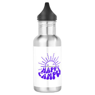 Bouteille D'eau Happy Camper sur un