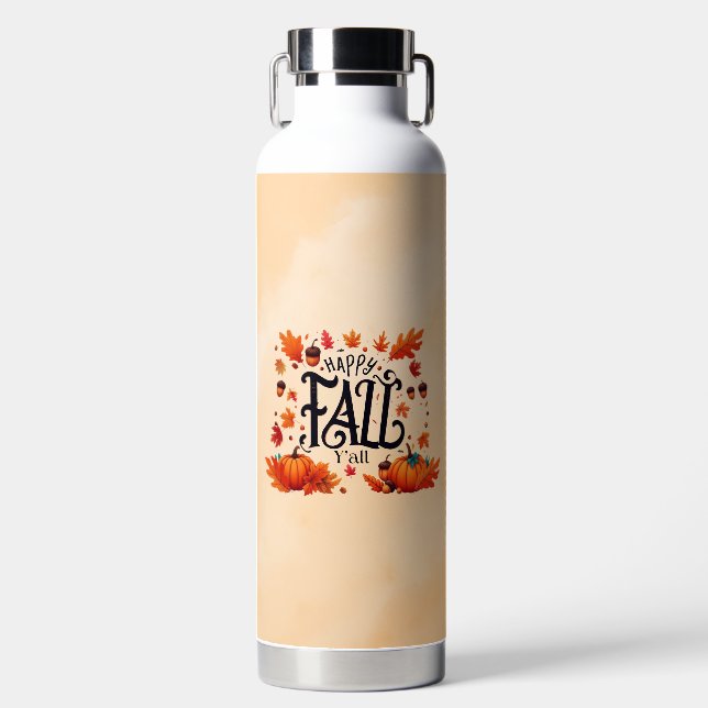 Bouteille D'eau Happy Fall Y'all classique (Avant)