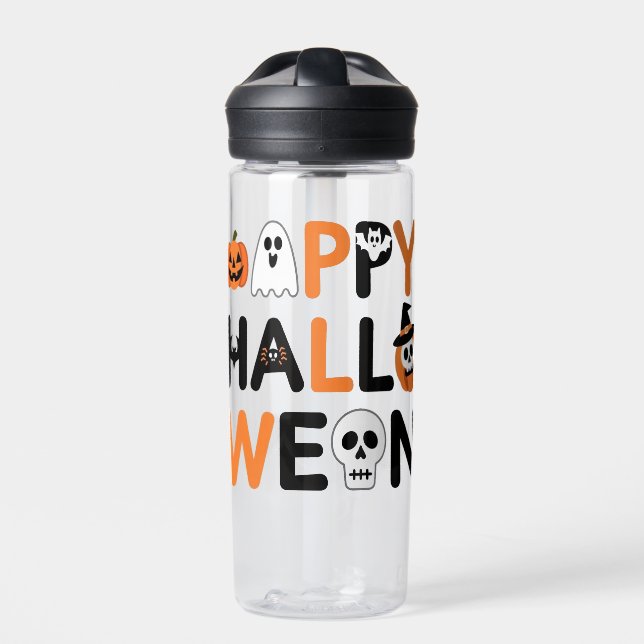Bouteille D'eau Happy halloween  (Extérieur)