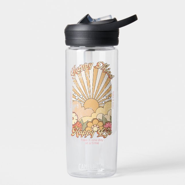 Bouteille D'eau Happy Mind Happy Life Hippy Vibes Super (Gauche)