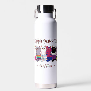 Bouteille D'eau Happy Purride - LGBTQ Pride Cats