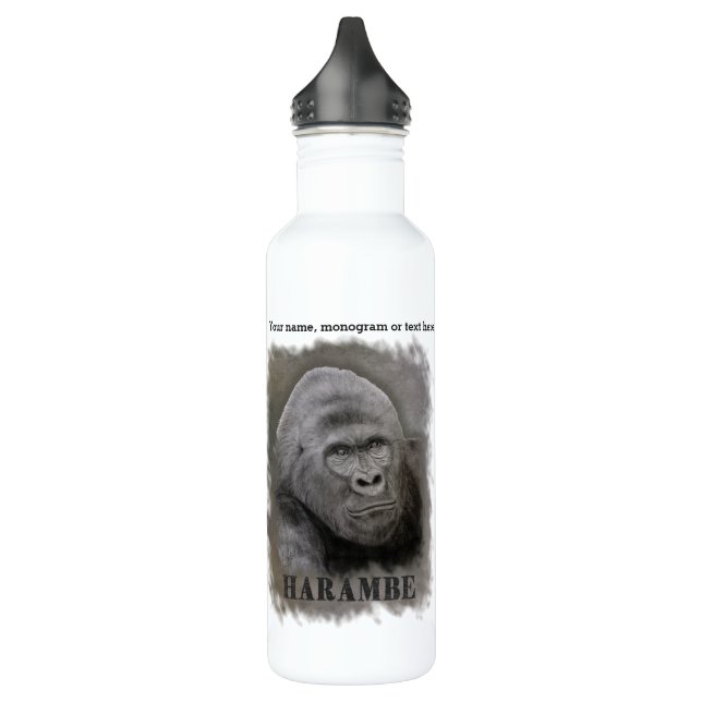 Bouteille D'eau Harambe (Graphite) (Gauche)