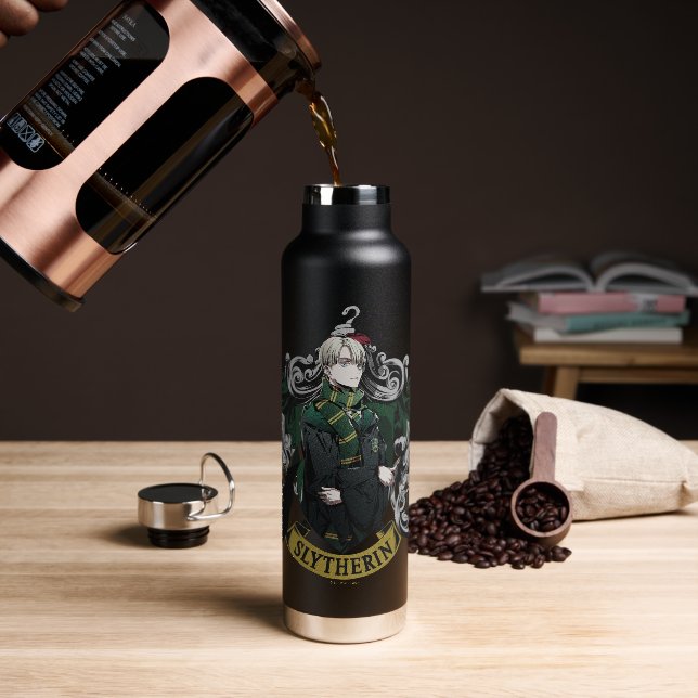 Bouteille D'eau HARRY POTTER™ | Anime Draco Malfoy House Crest (Gym)