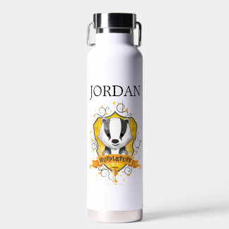 Bouteille D'eau Harry Potter | Charme HUFFLEPUFF | Ajouter Votre N