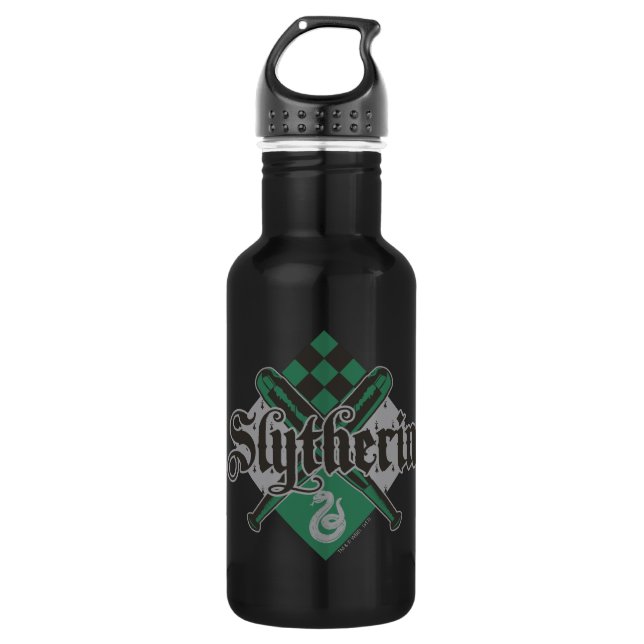 Bouteille D'eau Harry Potter | Slytherin QUIDDITCH™ Crest (Devant)