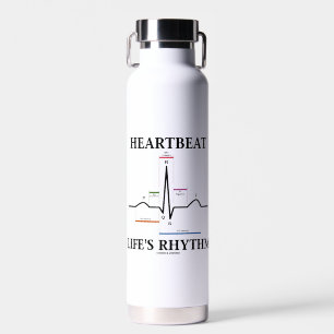 Bouteille D'eau Heartbeat Life's Rhythm ECG EKG Electrocardiogram