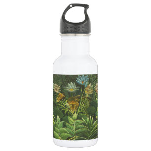 Bouteille D'eau Henri Rousseau Jungle Tropical Lion Impression Vin