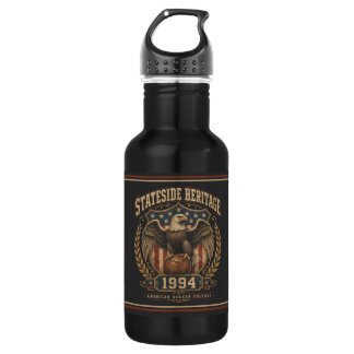 Bouteille D'eau Héritage d'outre-mer Football Américain Vintage 19