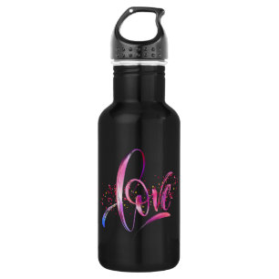 Bouteille D'eau Heureuse Sainte-Valentin 2024 - Images d'amour col