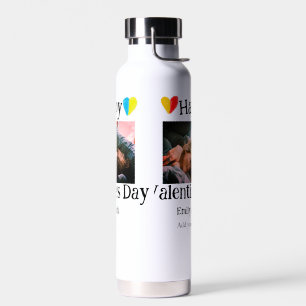 Bouteille D'eau Heureuse Sainte-Valentin ajouter nom de couple pho
