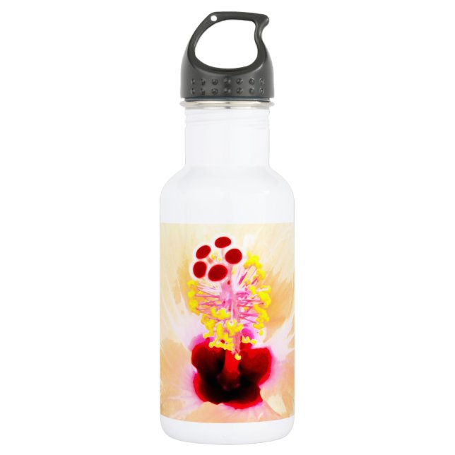 Bouteille D'eau Hibiscus rose (Devant)