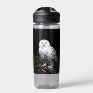 Bouteille D'eau Hibou des neiges majestueux d'hiver