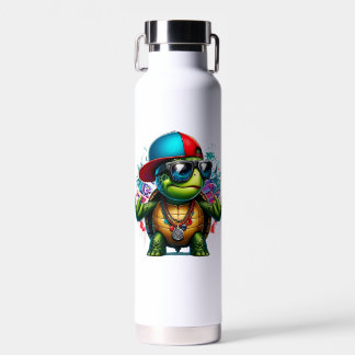 Bouteille D'eau hip hop de tortue cool