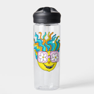 Bouteille D'eau Hippie Caractère drôle Joyeux coloré Retro Super