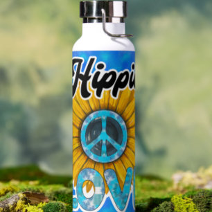 Bouteille D'eau Hippie Peace Tie Dye Love Tumbler Botté