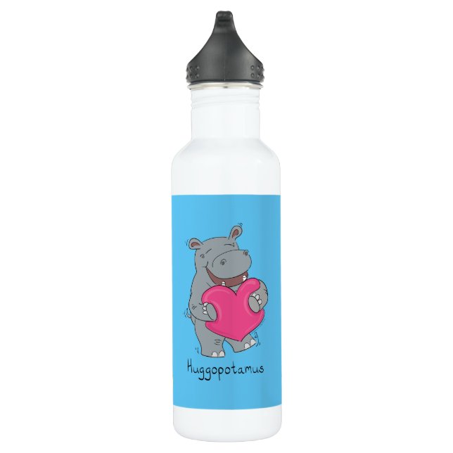 Bouteille D'eau Hippo Cute Kids Saint Valentin (Droite)