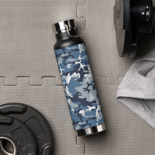 Bouteille D'eau Hiver Camouflage bleu neige, Militaire, Armée