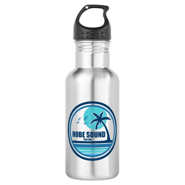 Bouteille D'eau Hobe Sound Florida Palm Tree Birds (Devant)