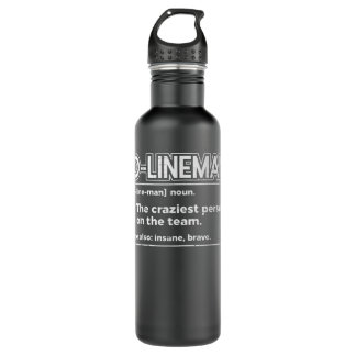 Bouteille D'eau Homme Offensive O Lineman Définition Football Funn
