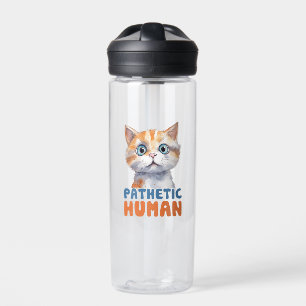Bouteille D'eau Homme pathétique - Design de chat Sarcastique