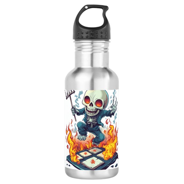 Bouteille D'eau Hopscotch from Hell � Funny Demon Skull (Devant)