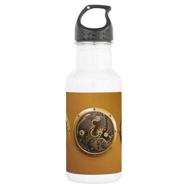 Bouteille D'eau Horloge Steampunk (Devant)