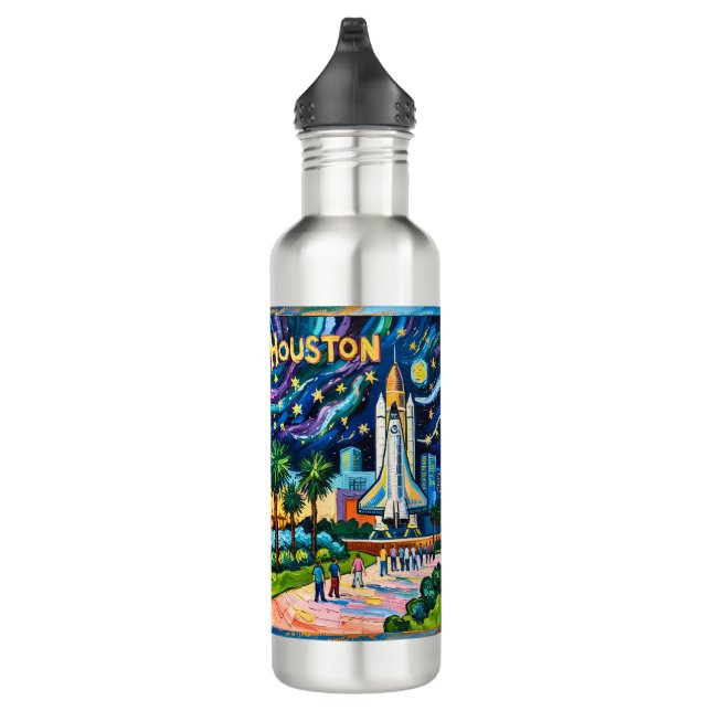 Bouteille D'eau Houston Skyline Space Center Rocket Van Gogh Kids (Droite)