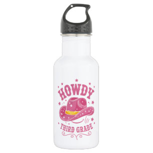Bouteille D'eau Howdy Cowboy De 3E Année Revenir À L'École