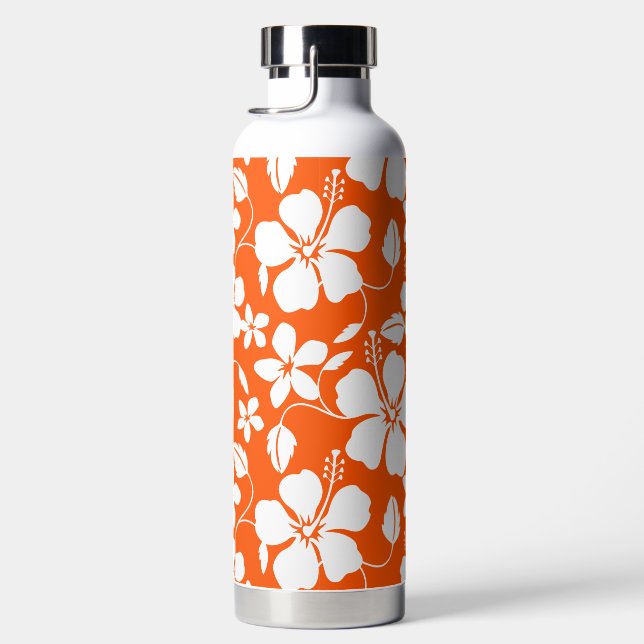 BOUTEILLE D'EAU HULA HAWAIENNE (HIBISCUS) ORANGE (Droite)