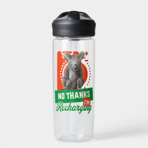 Bouteille D'eau Humeur d'introverti de koala rechargeant drôle