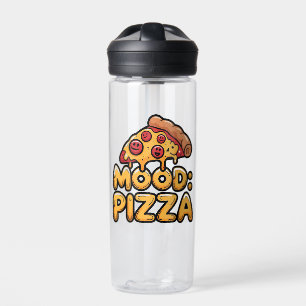 Bouteille D'eau Humeur : Pizza - Tranches de dessin animé amusant
