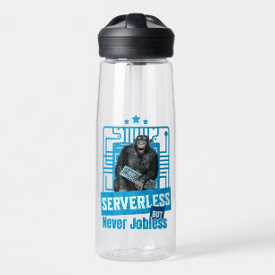 Bouteille D'eau Humour de développeur singe drôle sans serveur