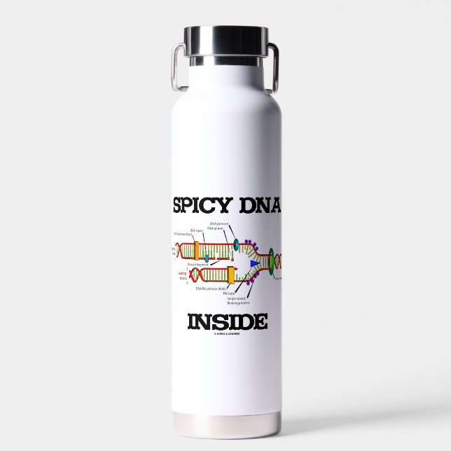 Bouteille D'eau Humour Spicy DNA Inside Molecular Biology Geek (Avant)