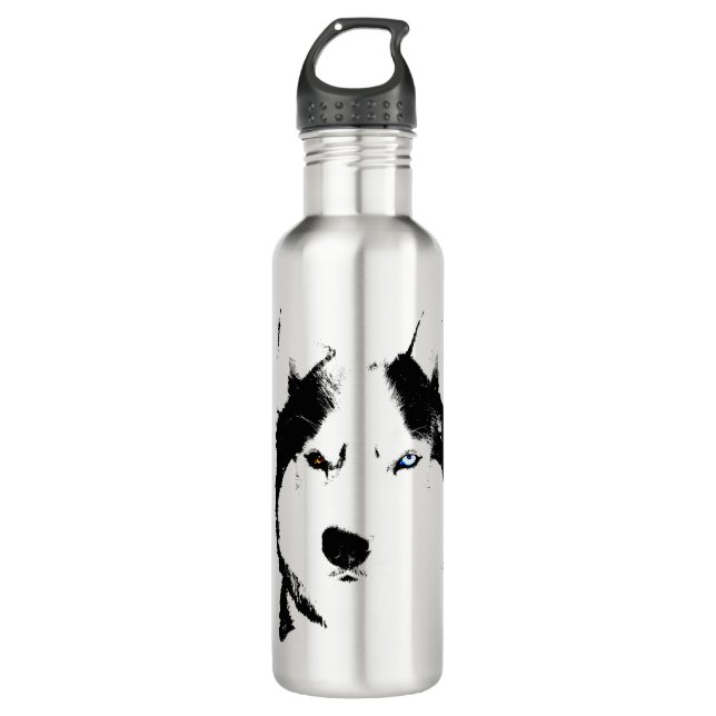 Bouteille d'eau Husky personnalisée Bouteille de c (Devant)