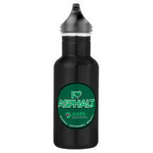 I Love Asphalt Water Bottle - Noir