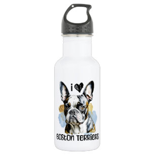 Bouteille D'eau I Love Boston Terriers