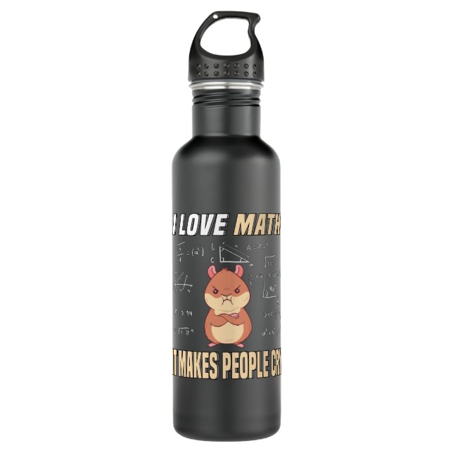 Bouteille D'eau I Love Math Hamster Rodent Math Genius Math (Devant)