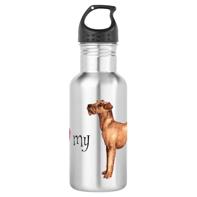 Bouteille D'eau I Love my Irish Terrier (Devant)