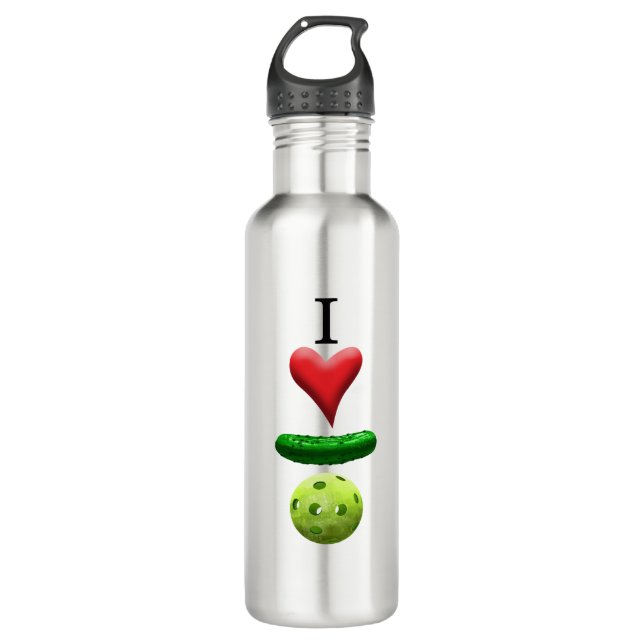 Bouteille D'eau I Love Pickleball - Logo (Devant)