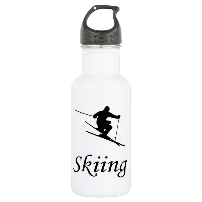 Bouteille D'eau I Love Skiing (Devant)