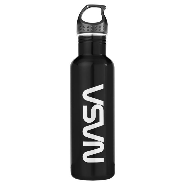 Bouteille D'eau Iconique NASA Circa Astro Black 24 oz (Devant)